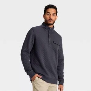 Goodfellow & Co Men's Gray Quilted Shirt Jacket